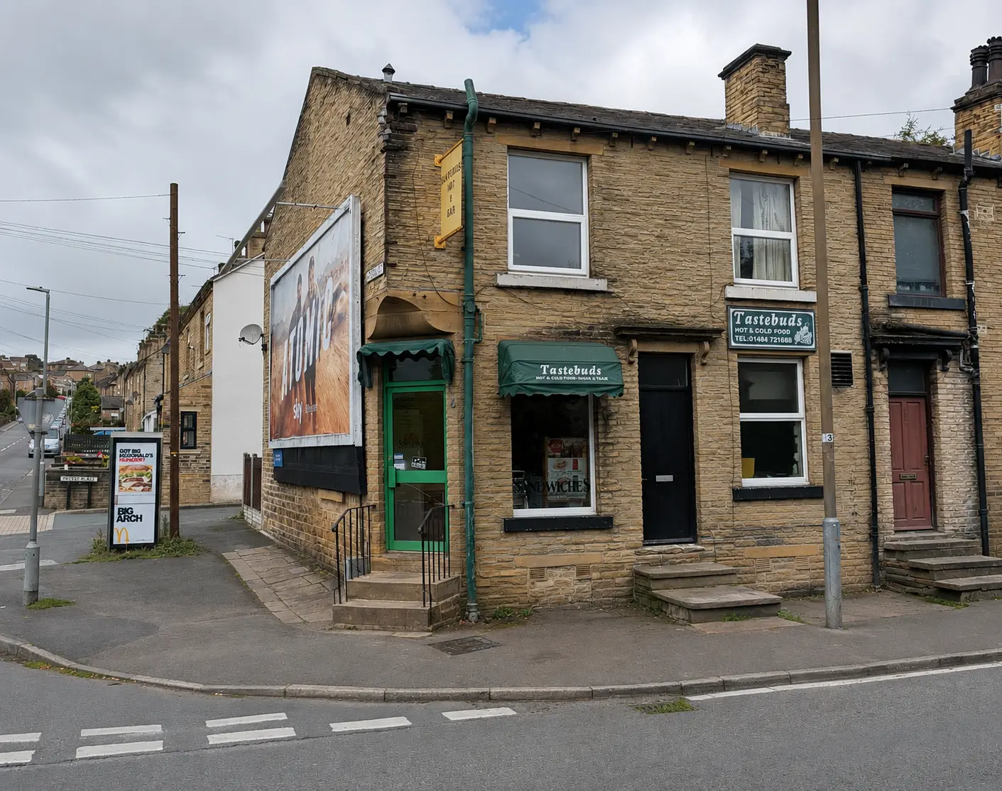 The Tastebuds shopfront on Bradford Road, Brighouse